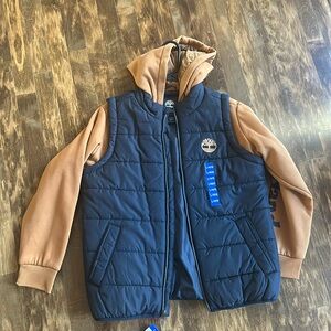 Youth Timberland Vest with sweatshirt insert